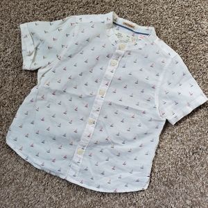 Zara Baby Boy's Sailboat Shirt 12/18mths